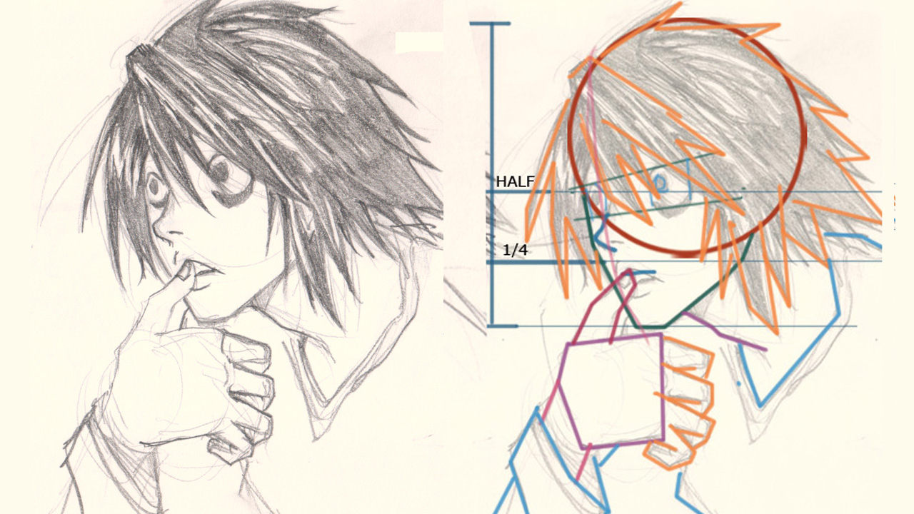 1280x720 How To Draw L Death Note - Sketch L