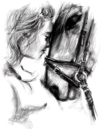 400x500 Friendship A Black White Speedpaint Drawing By Selinadie - Sketch L