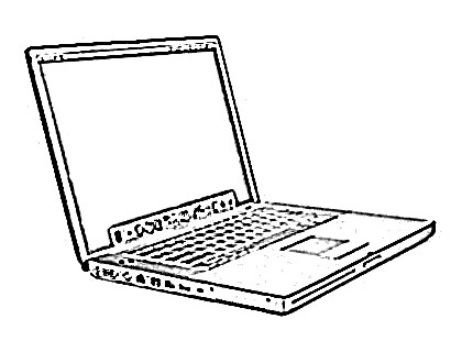 420x330 Notebook Computer Technology Sketch - Sketch Laptop