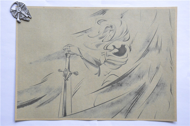640x425 Vintage Lol League Of Legends Game Hero Kayle Sketch Painting - Sketch League Game