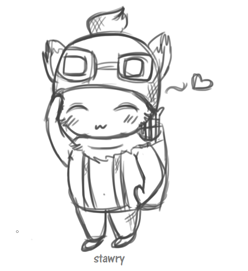 495x540 League Of Legends Teemo By Stawry - Sketch Leauge