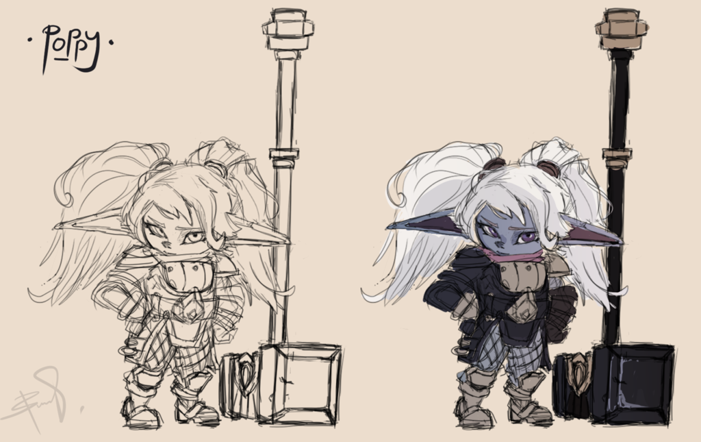 1024x645 Poppy (Full Body Sketch) - Sketch Leauge