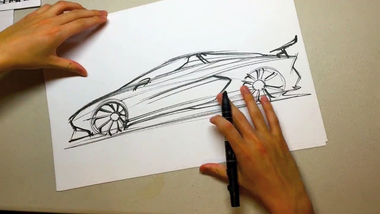 1280x720 How To Sketch Car Like Pro - Sketch Like A Pro