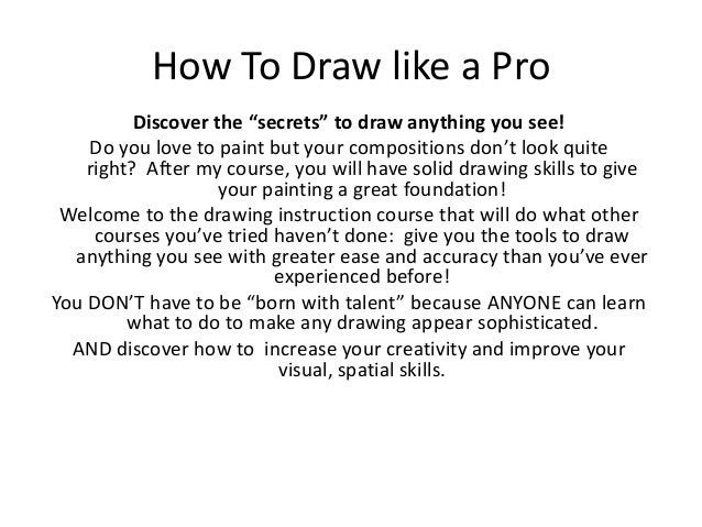 638x479 How To Draw Like A Pro - Sketch Like A Pro