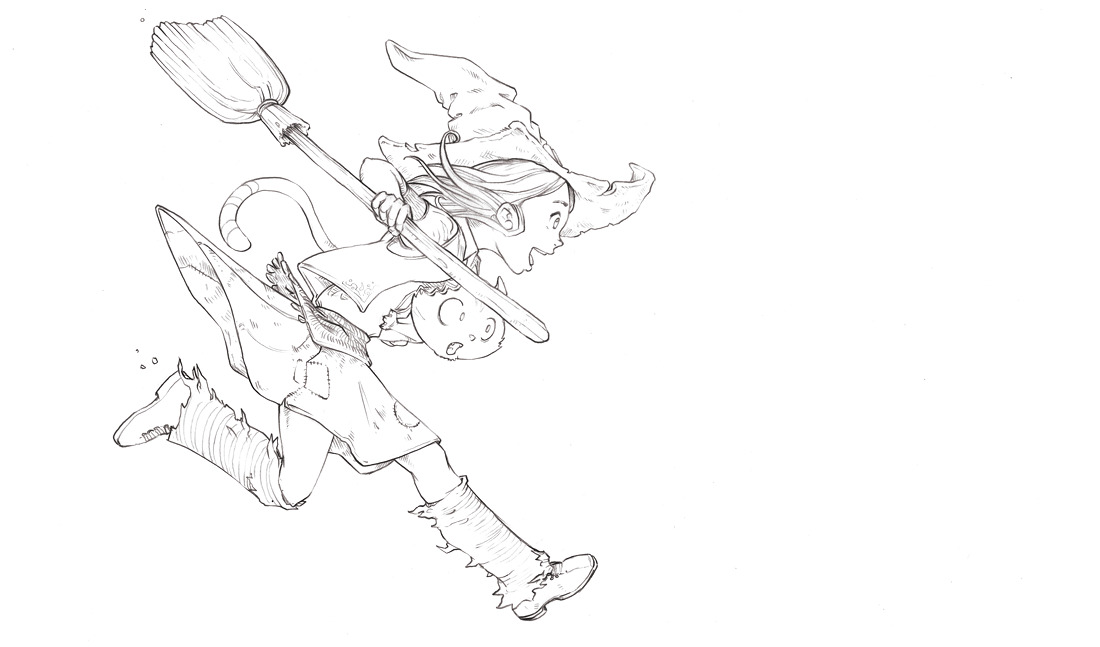 1100x647 From Blue Sketch To Digital In Krita - Sketch Line Art