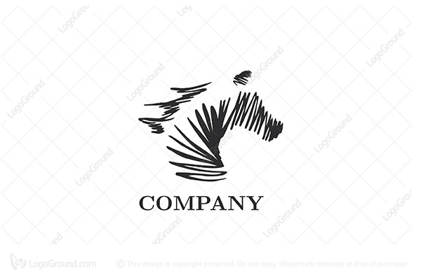 600x400 Horse Sketch Logo - Sketch Logo