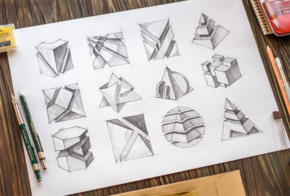 580x393 20 Wonderful Logo Sketches To Get You Inspired - Sketch Logo