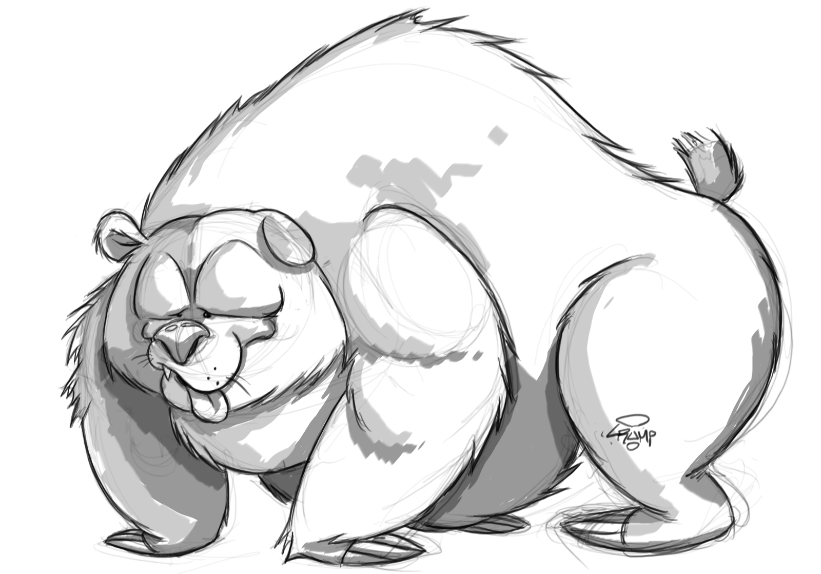 1600x1118 Crump!!! Sketch Of The Day Lol Stupid Bear - Sketch Lol