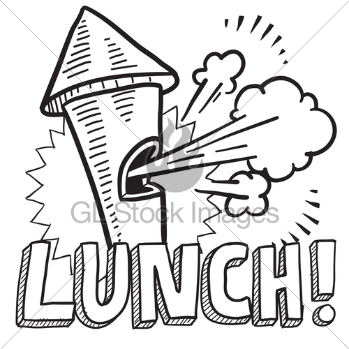 500x500 Lunch Break Sketch Gl Stock Images - Sketch Lunch