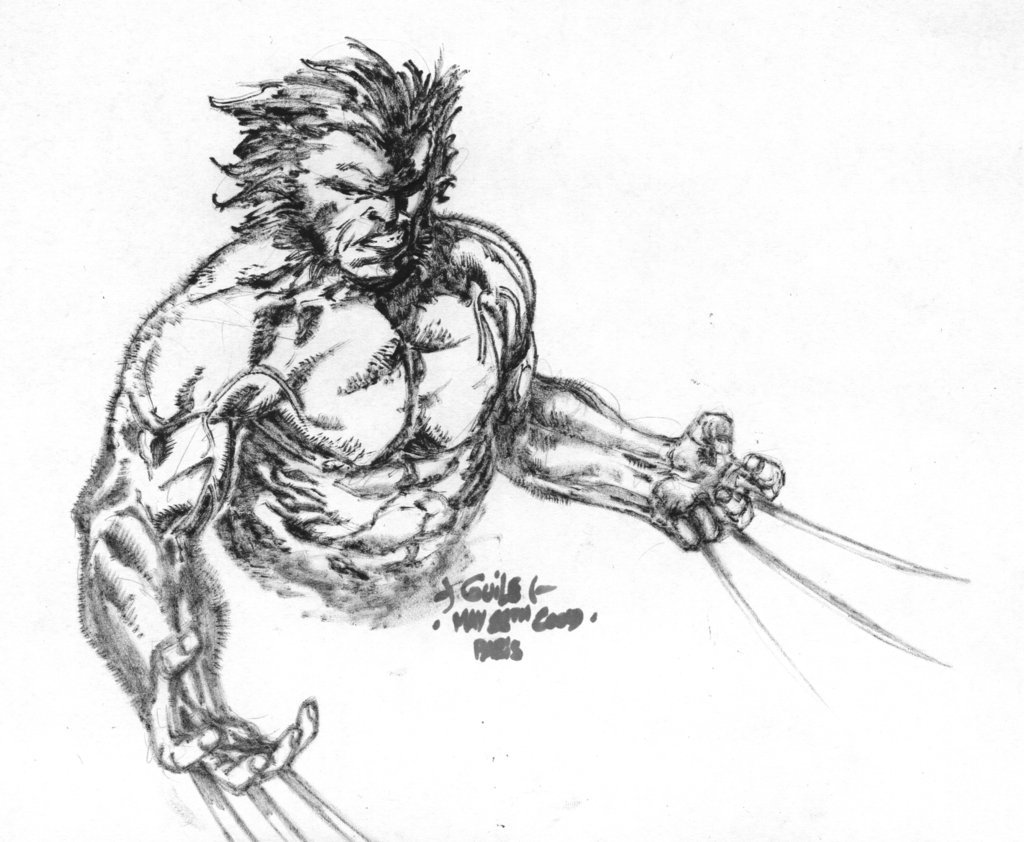 1024x842 Wolverine Lunch Sketch By Spiderguile - Sketch Lunch