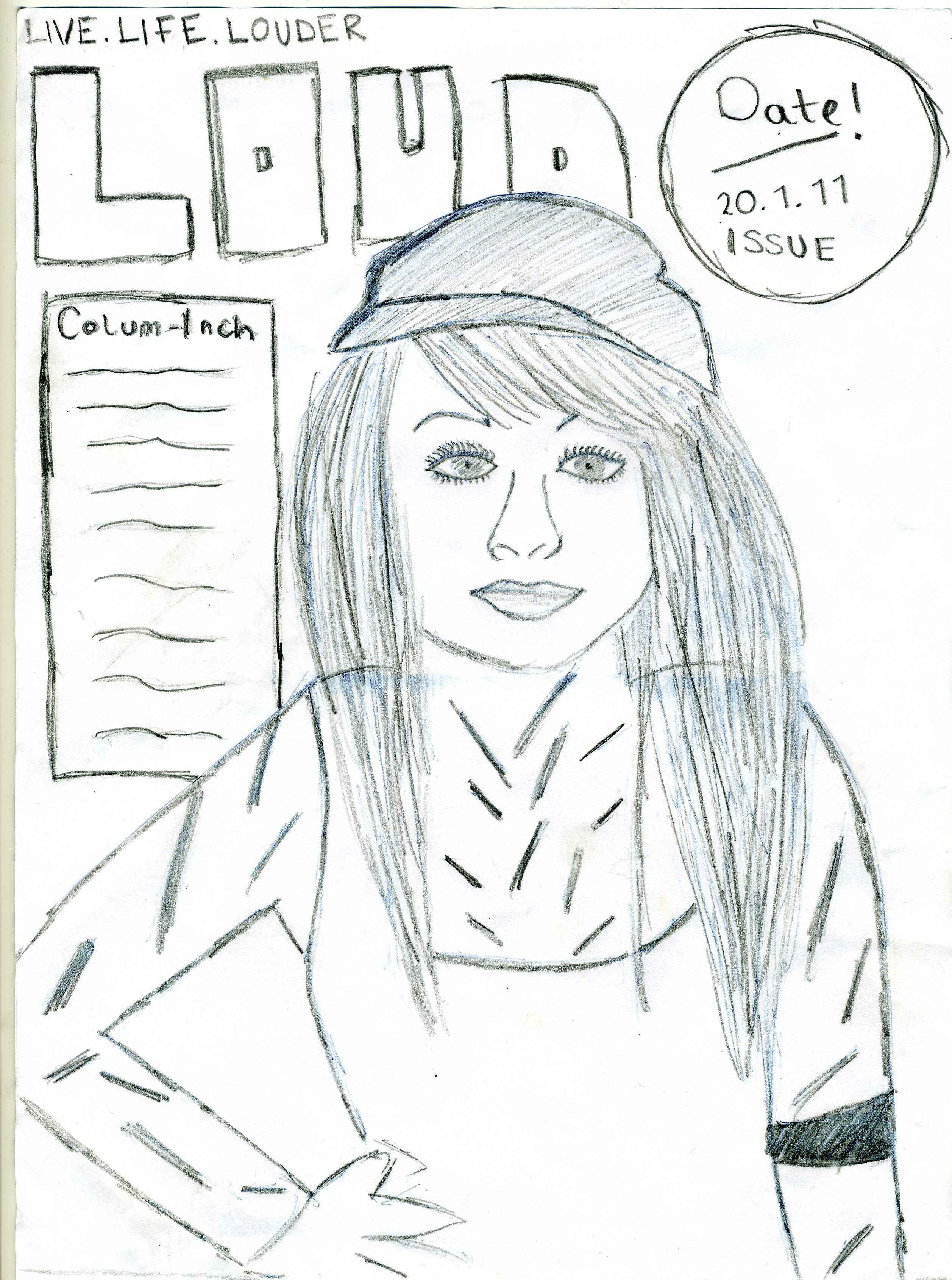 2514x3378 My Front Cover Music Magazine Sketch - Sketch Magazine