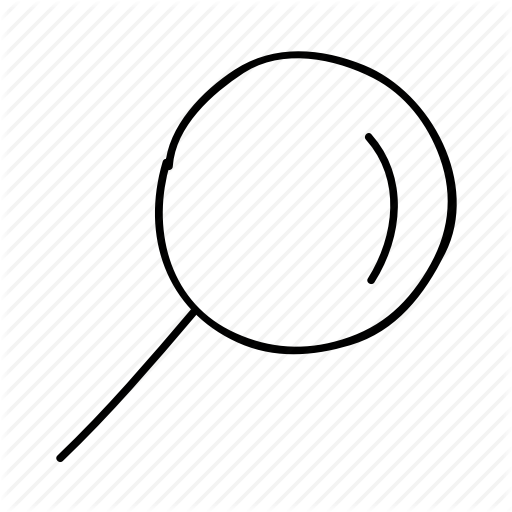 512x512 Drawn, Handdrawn, Magnifying Glass, Search, Sketch, Sketchy, Zoom Icon - Sketch Magnifying Glass