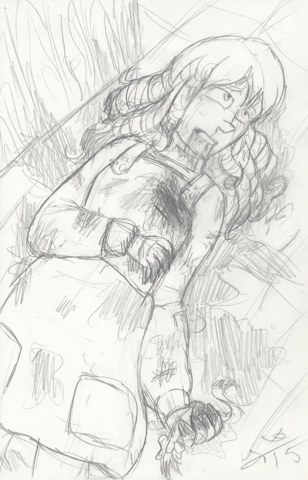 1024x1592 Sketch Death Of A Doll Maker By Invaderika - Sketch Maker