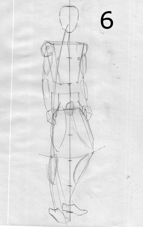 500x794 How To Draw A Male Fashion Figure Final Fashion - Sketch Male