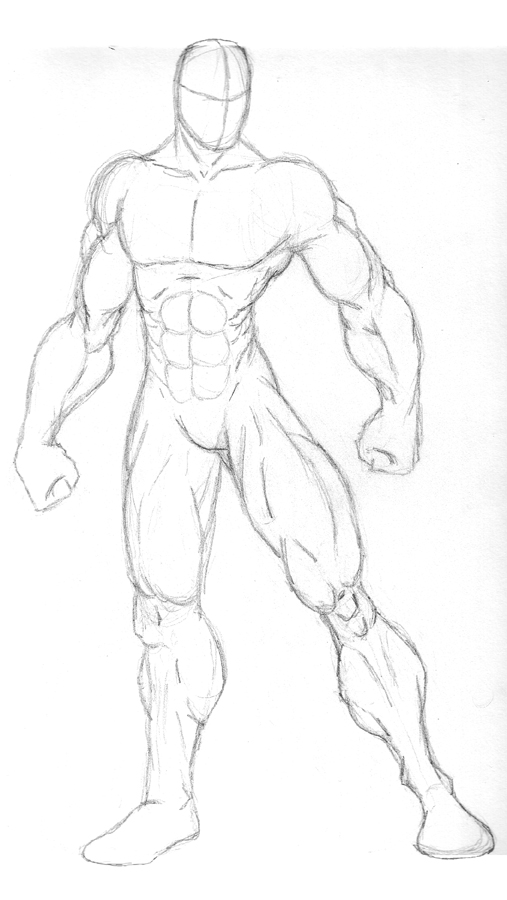 507x900 Male Sketch By Deltarat - Sketch Male