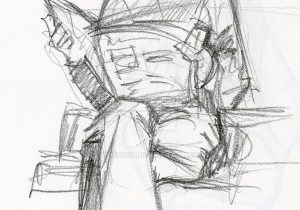 300x210 Man Art Photo With Pencil Male Body Pencil Studywilli Kun On - Sketch Man Deviantart