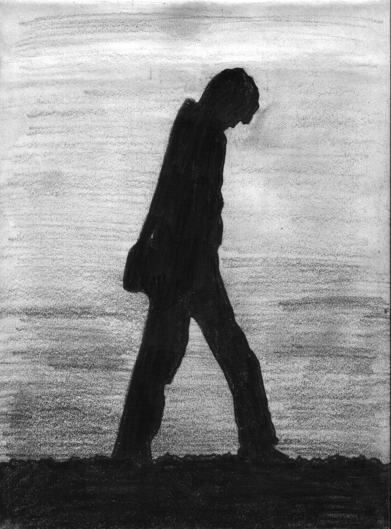 769x1039 Walking Lonely Man Sketch Lonely Peopledirana4 - Sketch Man Deviantart