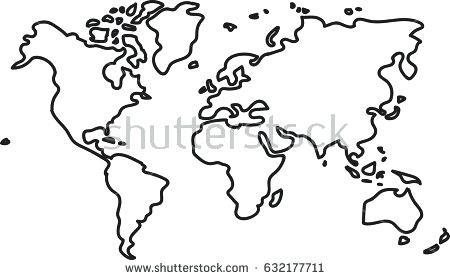 450x280 World Map Sketch World Map Sketch Vector Ysfayes Design Blog - Sketch Map Of North America