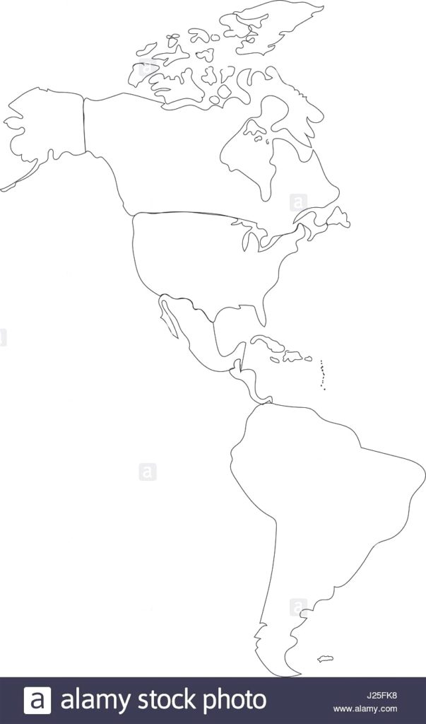 603x1024 Blank Map Of Latin America - Sketch Map Of North America