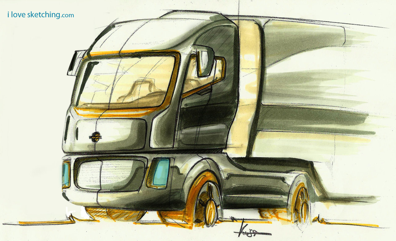 1280x780 Truck Sketch Markers By Ecco666 - Sketch Marker Commercial
