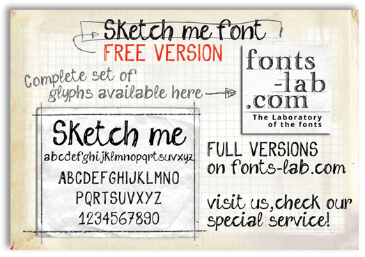 524x370 Sketch Me Font, A New Great Handwriting Font On - Sketch Me Free