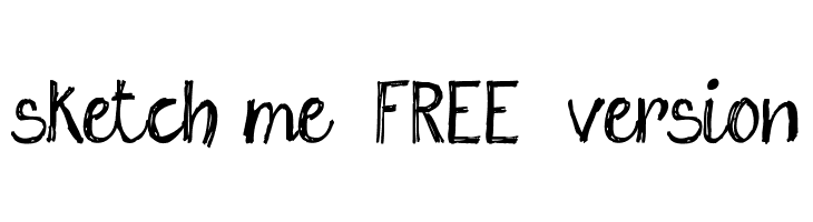 730x200 Sketch Me Free Version Font - Sketch Me Free