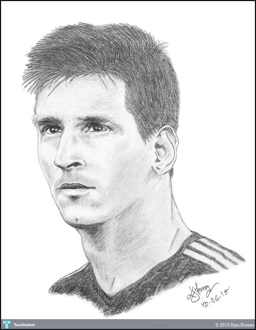 825x1064 Leo Messi Touchtalent - Sketch Messi