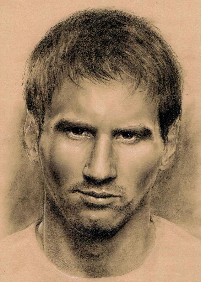 640x900 Messi Drawing By Martin Velebil - Sketch Messi