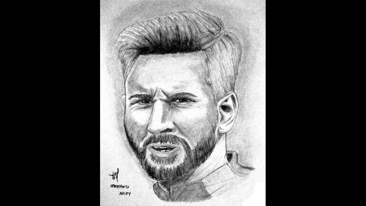 1280x720 Drawing Sketches Lionel Messi Step By Step Drawing Tv Id - Sketch Messi