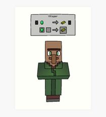 210x230 Minecraft Sketch Art Prints Redbubble - Sketch Minecraft