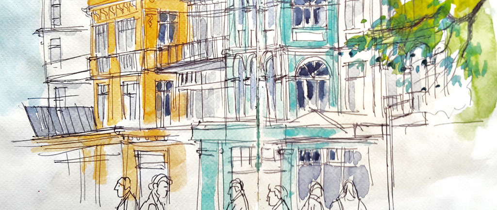 1024x432 Urban Sketching Mit Dem Skizzenbuch Entdecken - Sketch Mit