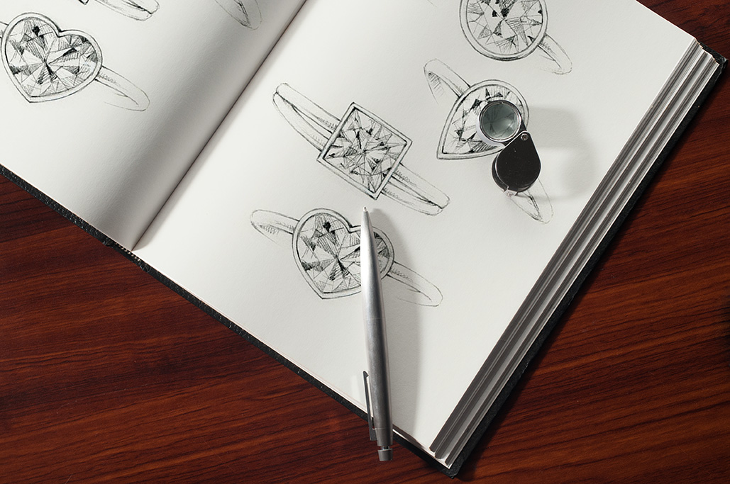 1029x683 Download Free Sketch Book With Pen And Loupe Mock Up Free Download - Sketch Mockup Free