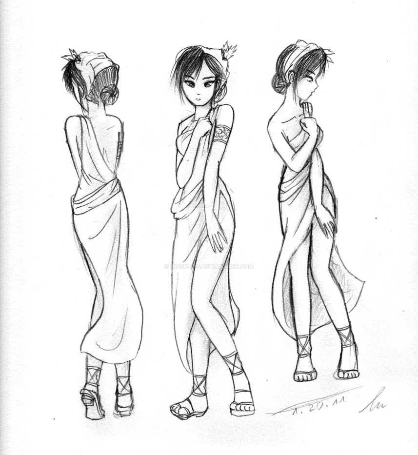 857x933 Sketch For Modelling A Woman By Inigirl226 - Sketch Modelling