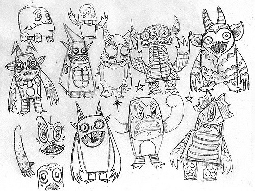 500x375 Monster Sketch 1 You Can View More Of My Art Here - Sketch Monster
