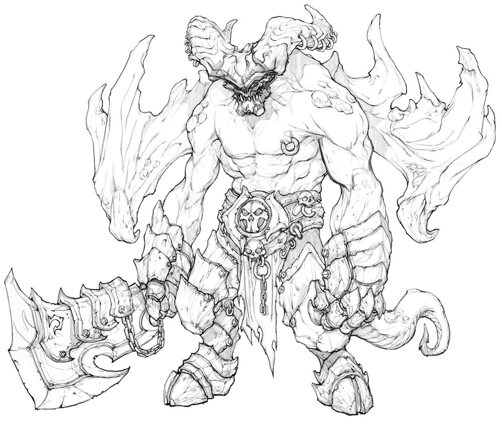 1000x850 Monster Sketch - Sketch Monster