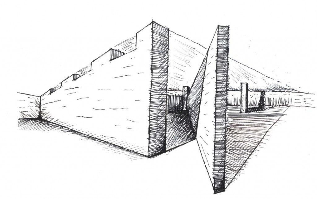 1024x645 Interior Museum Drawing Sketch Arch - Sketch Museum