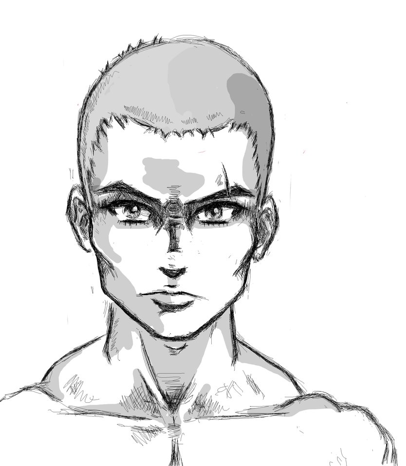 834x957 Male Manga Face Sketch 2(My Manga Character) By Neranu - Sketch My Face