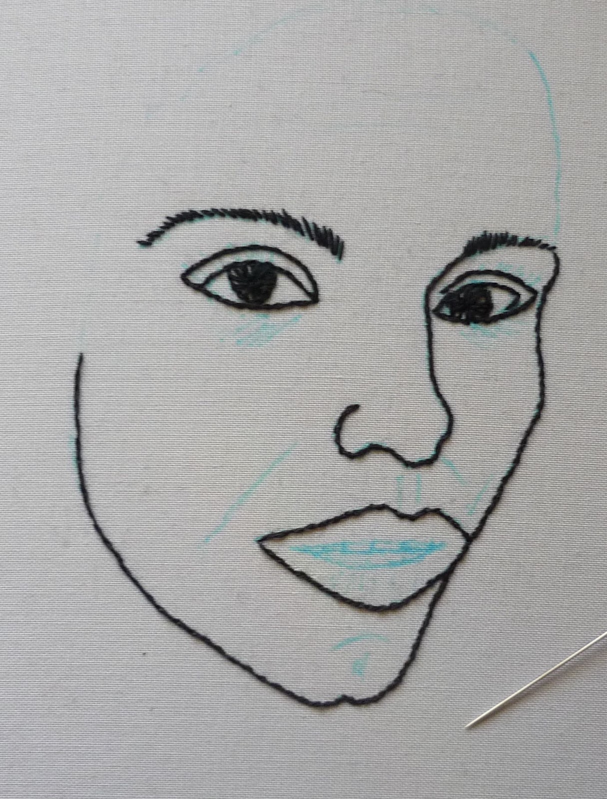 1215x1600 Cocoaeyesthestitcher First Attempt For Thread Sketches, Self Portrait - Sketch My Face