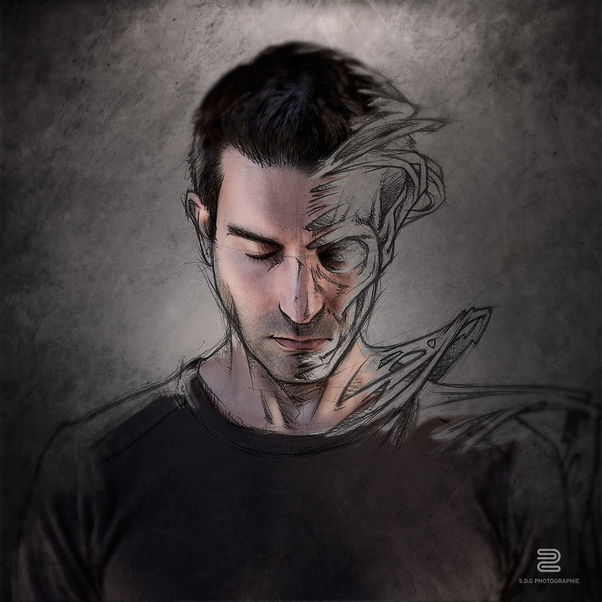 880x880 I Sketch On My Photos To Illustrate My Life Bored Panda - Sketch My Pic