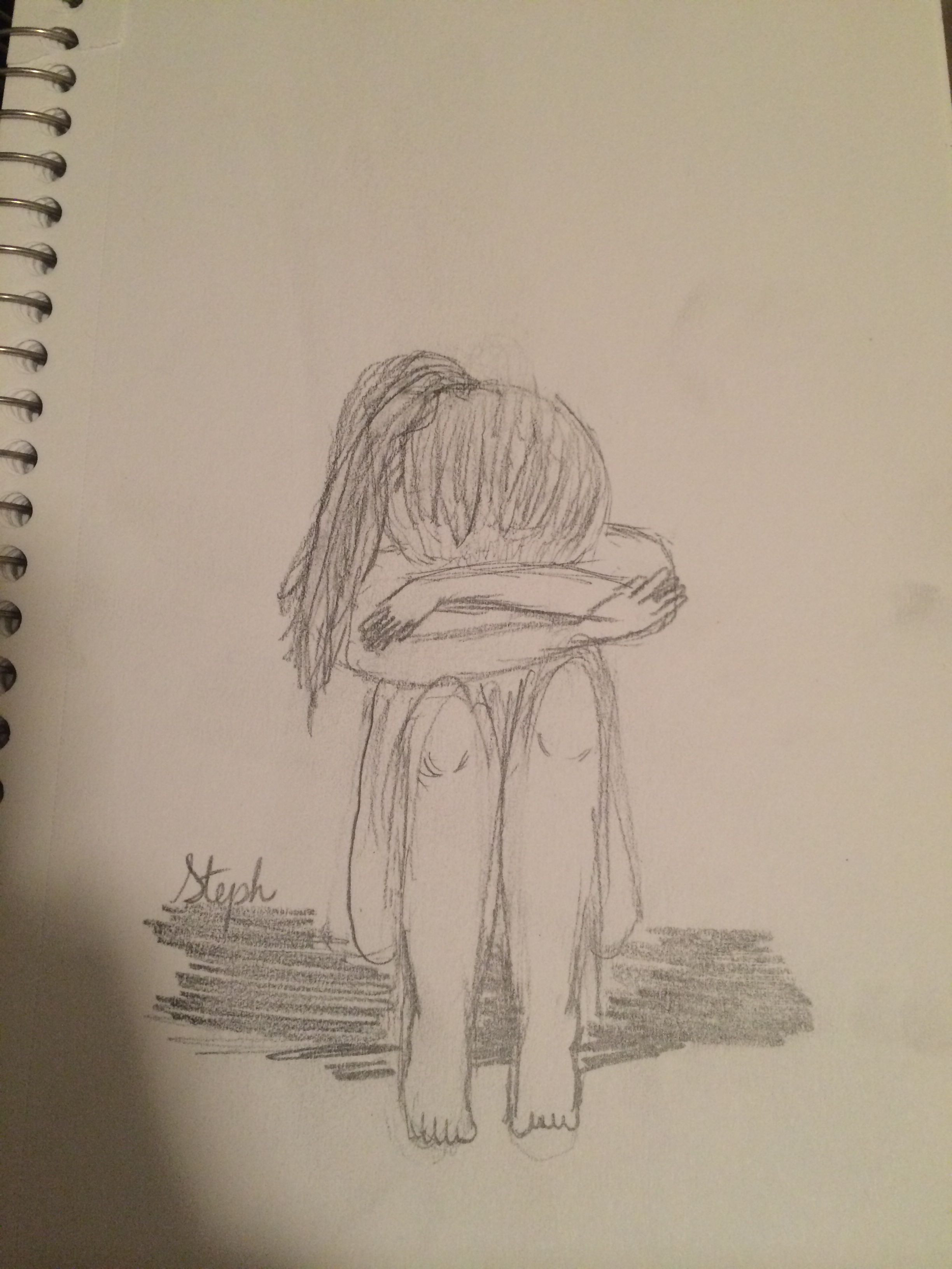 2448x3264 Easy And Beautiful Pencil Drawings Sad Girl Crying Drawing Sketch - Sketch My Pic