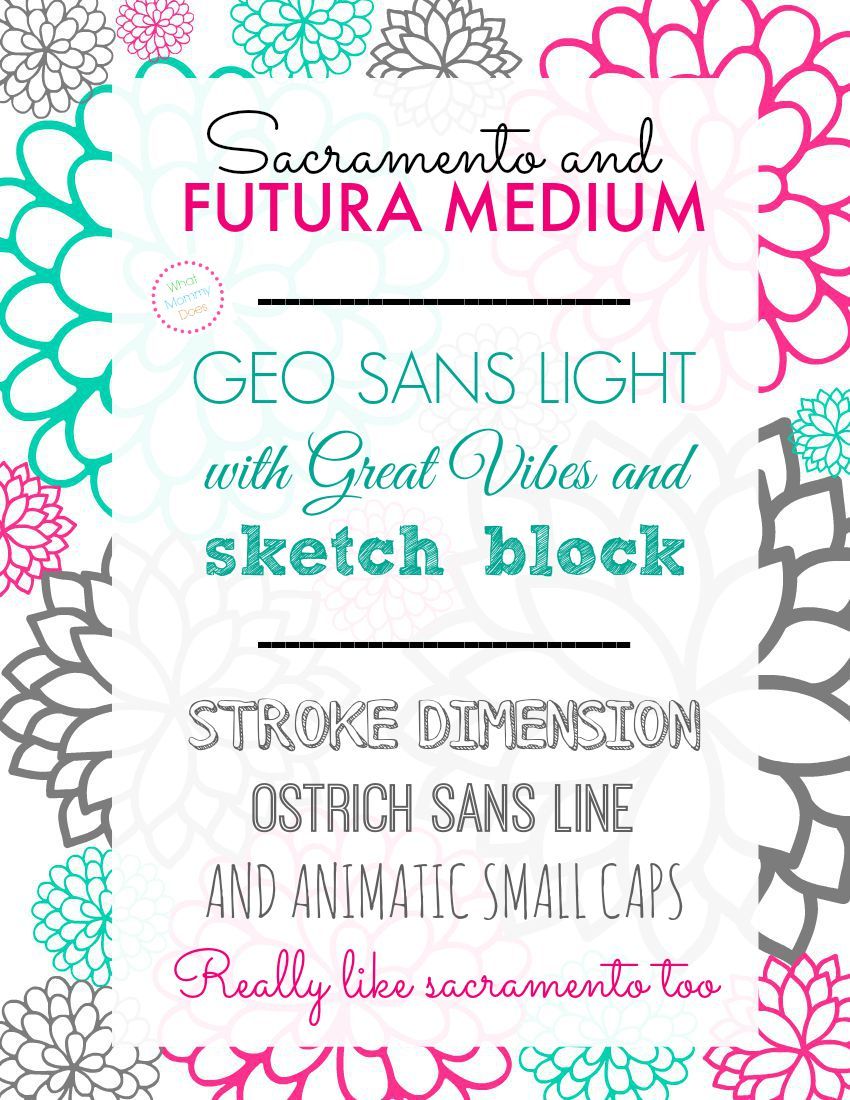 850x1100 Fonts That Look Good Together Whatmommydoes - Sketch Nice Font