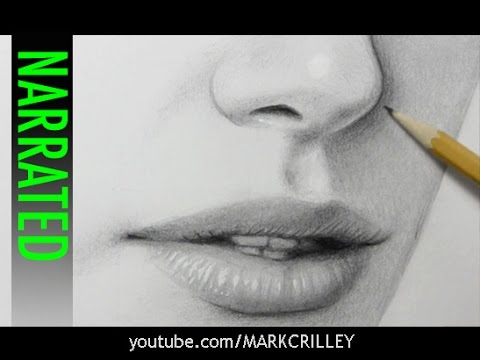 480x360 How To Draw A Nose [Narrated Step By Step] - Sketch Nose And Lips