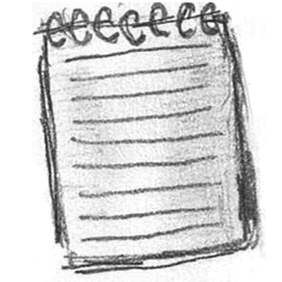 256x256 Notepad Icon - Sketch Notepad