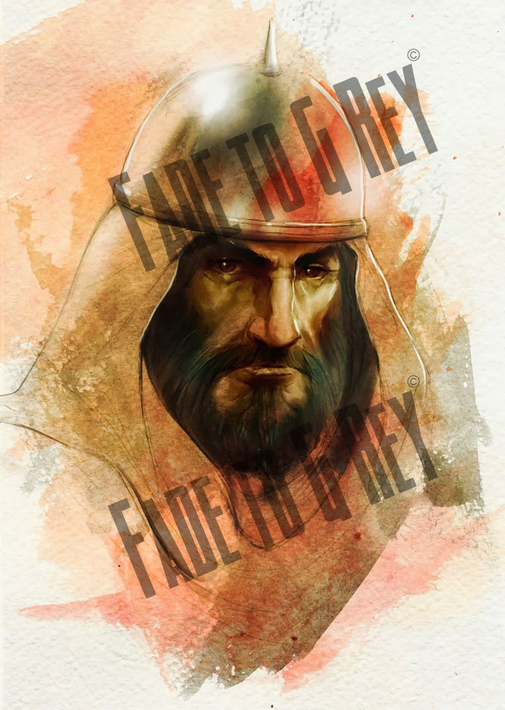 711x1000 Saracen Sketch Fade To G Rey - Sketch O Paint