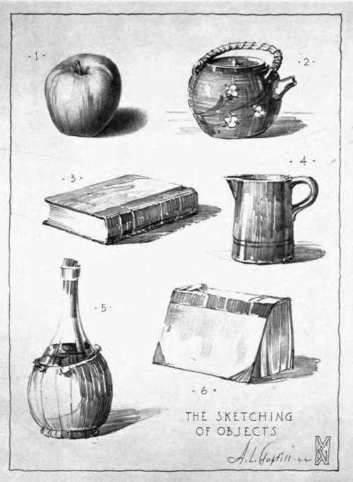 500x682 Object Drawing In Light And Shade. Part 2 - Sketch Objects