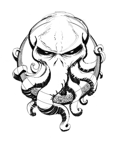 500x594 Cagespawn Illustration And Sketch - Sketch Octopus