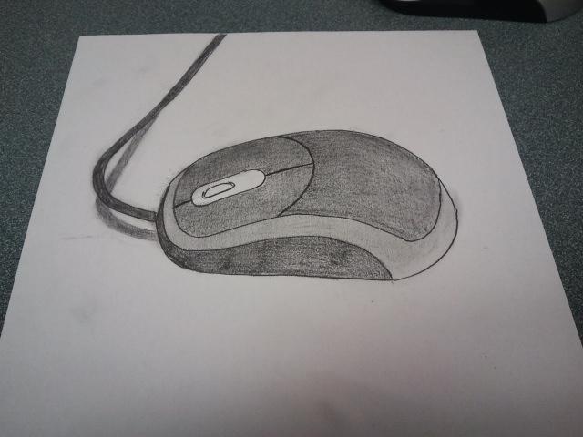 640x480 Start Sketch Of A 3d Computer Mouse By Ariel Conde - Sketch Of A