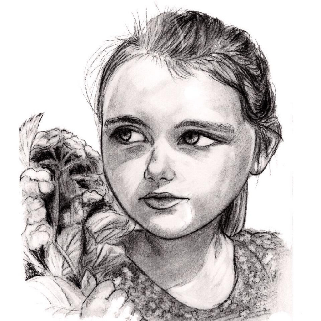 1024x1024 Baby Girl Sketches - Sketch Of A Baby Girl