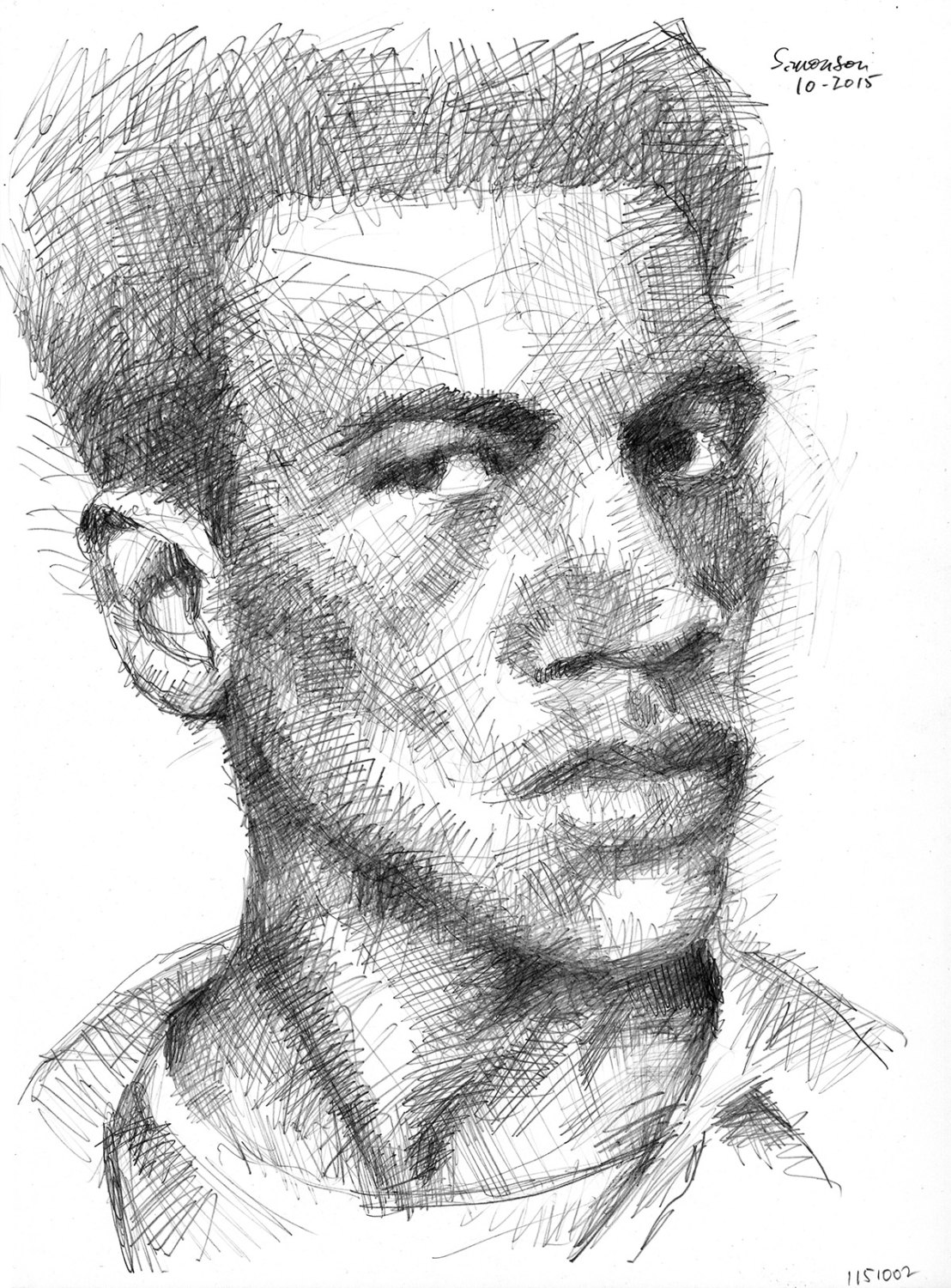 Sketch Of A Black Man at PaintingValley.com | Explore collection of ...