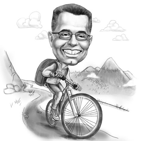 463x463 Creation Of Caricature Sketches In Monochrome Style - Sketch Of A Black Man